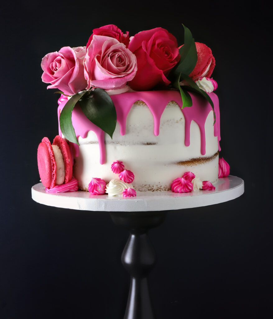 6 macaron cake
